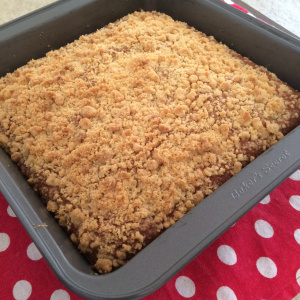 The Vanilla Crumb Cake – straight out of the oven!